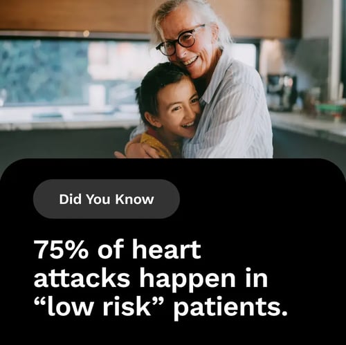 Heart attacks in low-risk patients